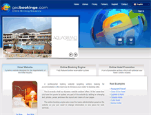Tablet Screenshot of geobookings.com